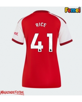 Arsenal Declan Rice #41 Tricou Fotbal Replică 2026-27 Femei Acasa